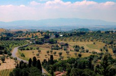 Vista sulla Maremma Toscana dal borgo di Montiano